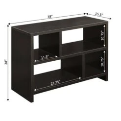 28" Northfield Console 3 Tier Bookcase - Breighton Home -Baxton Studio Shop GUEST dace05fa 92a1 4c87 98c0 2f8f0a59911b