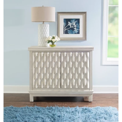 Seaton Carved Cabinet Cream - Linon 1 Seaton Carved Cabinet Cream - Linon