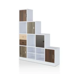 61.5" Hirsch Contemporary Bookcase White - HOMES: Inside + Out -Baxton Studio Shop GUEST db0b8c02 6e9d 4fd3 8e90 0376e42ba7fb
