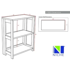 28" Cakewalk Folding Bookcase - Regency -Baxton Studio Shop GUEST dbeaee1b df05 4f89 ad84 a5cd8d3d559f