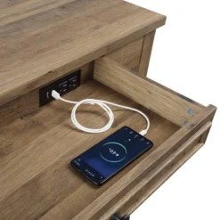 Quinton Writing Desk With Drawer Salvage Oak - OSP Home Furnishings -Baxton Studio Shop GUEST dc453032 529b 4569 805b 657edec2617d