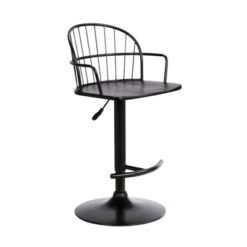 Edward Adjustable Metal Barstool - Armen Living -Baxton Studio Shop GUEST dc79ef49 1d54 4e00 b148 f3aa2756b3d3