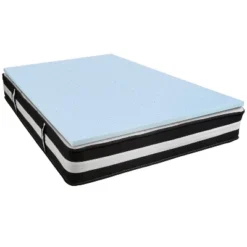 Emma And Oliver 12" Mattress & Gel Memory Foam Topper Bundle Set -Baxton Studio Shop GUEST dc8095a1 caa1 405f 98f6 6ae5a9630e6d