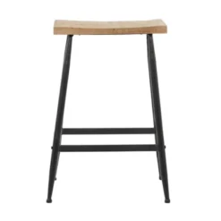 Industrial Metal Counter Height Barstool Black - Olivia & May -Baxton Studio Shop GUEST dca04331 b416 4a71 9f8c a338fe97a2b8