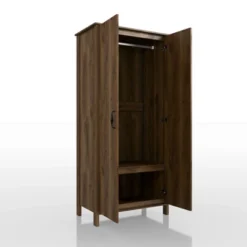 Andreasson Wardrobe Closet Distressed Walnut - HOMES: Inside + Out -Baxton Studio Shop GUEST dcc6ec2d c2dc 4807 946f 8c6ee565a4e6