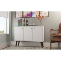 Bromma Buffet Stand White - Manhattan Comfort