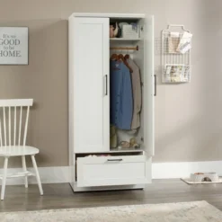 Homeplus Wardrobe Soft White - Sauder 7 Homeplus Wardrobe Soft White - Sauder -Baxton Studio Shop GUEST dd1aa682 b070 4236 b3aa ab96df781329