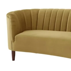 71" Millephri Loveseat Olive Yellow Velvet - Acme Furniture -Baxton Studio Shop GUEST dd767813 7e67 4824 8b8d 8a3053cb2f0e