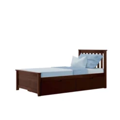 Max & Lily Twin-Size Platform Bed With Underbed Storage Drawers -Baxton Studio Shop GUEST ddbdf69b 7b25 4429 801d fab17b26770d