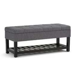 44" Wyatt Storage Ottoman Bench - WyndenHall -Baxton Studio Shop GUEST de03687b b4ed 45f0 88e0 2c6e992e9170