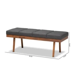 Larisa Wood Bench - Baxton Studio -Baxton Studio Shop GUEST de7b9f80 cee3 4e1b bfe8 33979b21246b