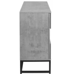 Adams 2-doors Cement Gray Cabinet With 1 Adjustable Inner Shelves - The Pop Home -Baxton Studio Shop GUEST dea25739 6302 4330 bf8f 90f6ed48e663