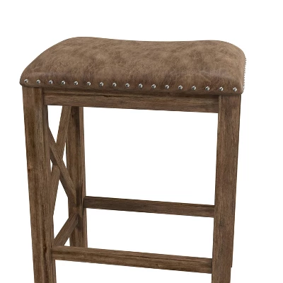 Set Of 2 Willow Bend Counter Height Barstool Walnut/Brown- Hillsdale Furniture 8 Set Of 2 Willow Bend Counter Height Barstool Walnut/Brown- Hillsdale Furniture - Image 8