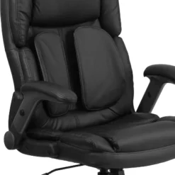 Flash Furniture Hansel Extreme Comfort High Back Black LeatherSoft Executive Swivel Ergonomic Office Chair With Flip-Up Arms -Baxton Studio Shop GUEST df40fa9e 08d1 40d2 8809 a1cf768afbf2