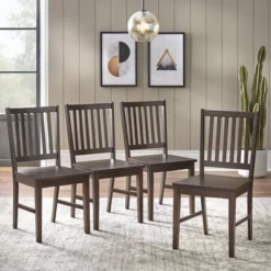 5pc Shaker Dining Set - Buylateral -Baxton Studio Shop GUEST df5bcb6a 4c6b 471d 8a44 41eec6a74fb5