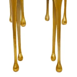 Contemporary Aluminum Melting Accent Table - Olivia & May -Baxton Studio Shop GUEST e1031e0a 455a 4146 aff4 92adb1169caf