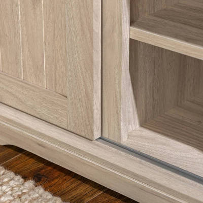 48" Transitional Sliding Door Wood And Metal Bench - Saracina Home 12 48" Transitional Sliding Door Wood And Metal Bench - Saracina Home - Image 12