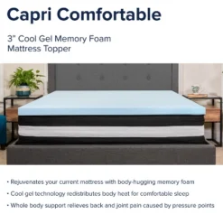 Flash Furniture Capri Comfortable Sleep 12 Inch CertiPUR-US Certified Foam Pocket Spring Mattress & 3 Inch Gel Memory Foam Topper Bundle 20 Flash Furniture Capri Comfortable Sleep 12 Inch CertiPUR-US Certified Foam Pocket Spring Mattress & 3 Inch Gel Memory Foam Topper Bundle -Baxton Studio Shop GUEST e1e0347c d855 4b05 91f6 0abbf43fca88
