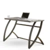 Hatfield Metal Writing Desk Dark Heather - Steve Silver