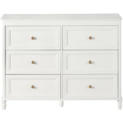Little Seeds Piper 6 Drawer Dresser With Solid Wood Spindle Feet 7 Little Seeds Piper 6 Drawer Dresser With Solid Wood Spindle Feet -Baxton Studio Shop GUEST e2ff842a 7480 4d4a 9401 1783849971c6