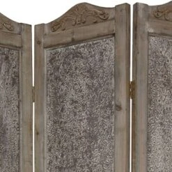 6 Ft. Tall Closed Mesh Design Room Divider - Oriental Furniture