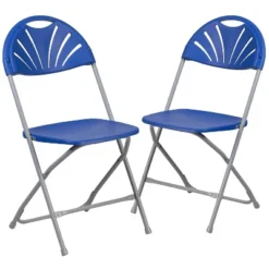 Flash Furniture 2 Pack HERCULES Series 650 Lb. Capacity Plastic Fan Back Folding Chair -Baxton Studio Shop GUEST e32b8ec5 a248 4100 8b72 7e0f6a17712c