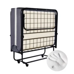 Hayward Heyward Folding Bed With Mattress For Adults, 5" Guest Bed Foldable 10 Hayward Heyward Folding Bed With Mattress For Adults, 5" Guest Bed Foldable -Baxton Studio Shop GUEST e3542380 1d7a 449c 9744 7e7eab85dd21