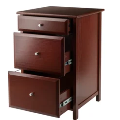 Delta File Cabinet Walnut - Winsome