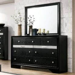 2pc Whether By Nightstand And Dresser Set Black - MiBasics -Baxton Studio Shop GUEST e416a219 7e8b 4efc 953b 48706705bb92