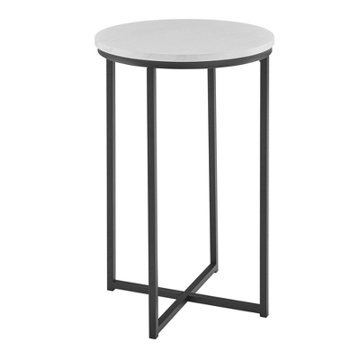Vivian Glam X Leg Round Side Table - Saracina Home 2 Vivian Glam X Leg Round Side Table - Saracina Home - Image 2