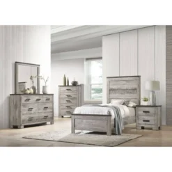 3pc Adam Panel Bedroom Set Gray - Picket House Furnishings -Baxton Studio Shop GUEST e496a67b 207e 4a30 aa66 eaae4323a95d