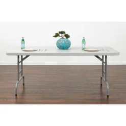 6" Adjustable Multi Purpose Table Light Gray - OSP Home Furnishings