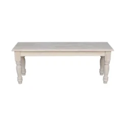 Farmhouse Bench - Unfinished - International Concepts