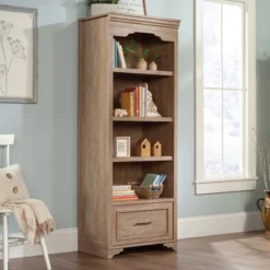29.92" Rollingwood Country 4 Shelf Bookcase Brushed Oak - Sauder