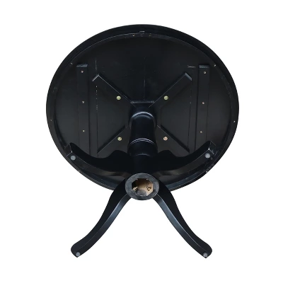 36" Round Top Pedestal Table Black - International Concepts 4 36" Round Top Pedestal Table Black - International Concepts - Image 4