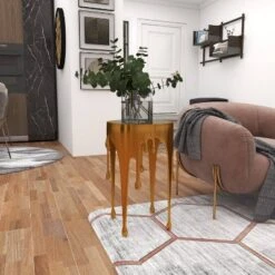 Contemporary Aluminum Melting Accent Table - Olivia & May -Baxton Studio Shop GUEST e6bf054b 73f7 4413 bf08 879c6f285c50