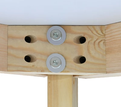 35.5" Norman Round Dining Table With Solid Wood Leg- The Pop Maison 6 35.5" Norman Round Dining Table With Solid Wood Leg- The Pop Maison - Image 6