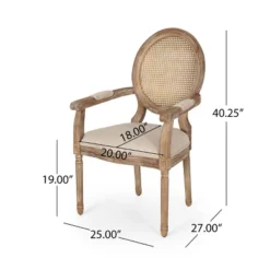 Set Of 4 Judith French Country Wood And Cane Upholstered Dining Chairs - Christopher Knight Home 21 Set Of 4 Judith French Country Wood And Cane Upholstered Dining Chairs - Christopher Knight Home -Baxton Studio Shop GUEST e82ea993 bf95 436a 9fba 8427bbedd404