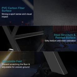 Costway X-Shaped Gaming Desk & Racing Style Massage Chair Set Home Office Black+White/Blue/Grey/Red -Baxton Studio Shop GUEST e836d993 6fe1 4444 8f2c 893ac29963c8