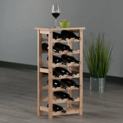 Napa Wine Rack Beech - Winsome -Baxton Studio Shop GUEST e8f21ba8 e769 49a1 9a58 6114723d1f32