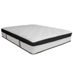 Merrick Lane Hulen 12 Inch Hybrid Pocket Spring & CertiPUR-US Certified Memory Foam Mattress -Baxton Studio Shop GUEST e967e104 6949 4738 bb14 d401c5cc6b66 1