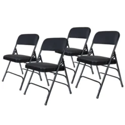 Set Of 4 Deluxe Fabric Padded Triple Brace Folding Chairs - Hampden Furnishings 23 Set Of 4 Deluxe Fabric Padded Triple Brace Folding Chairs - Hampden Furnishings -Baxton Studio Shop GUEST e96f9b66 0fe2 4e7b a33d b038491624b3