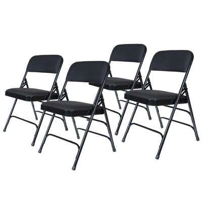 Set Of 4 Deluxe Fabric Padded Triple Brace Folding Chairs - Hampden Furnishings 12 Set Of 4 Deluxe Fabric Padded Triple Brace Folding Chairs - Hampden Furnishings - Image 12