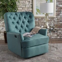 Salomo Tufted Fabric Power Recliner - Christopher Knight Home