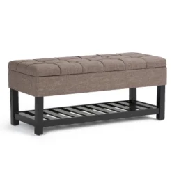 44" Wyatt Storage Ottoman Bench - WyndenHall -Baxton Studio Shop GUEST ea185deb fd1e 4fd2 a9f5 2f5640e66866