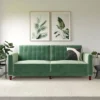 Pin Tufted Velvet Transitional Futon - Room & Joy