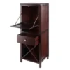 Brooke Cupboard Drop Down Door And Drawer Walnut - Winsome