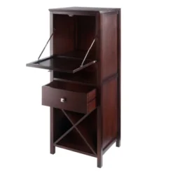Brooke Cupboard Drop Down Door And Drawer Walnut - Winsome