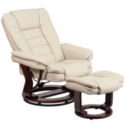 2pc Leather Recliner And Ottoman Set Beige - Flash Furniture 7 2pc Leather Recliner And Ottoman Set Beige - Flash Furniture -Baxton Studio Shop GUEST ec39bb7a f352 4953 a48e ce22dd43272a