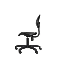 16"-21" Adjustable Height Polyurethane Task Office Chair Black- Hampden Furnishings -Baxton Studio Shop GUEST ec995985 ba4d 4f3d 9e72 17e6bad9d146